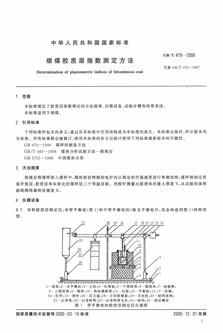 GBT 479-2000 烟煤胶质层指数测定方法_3